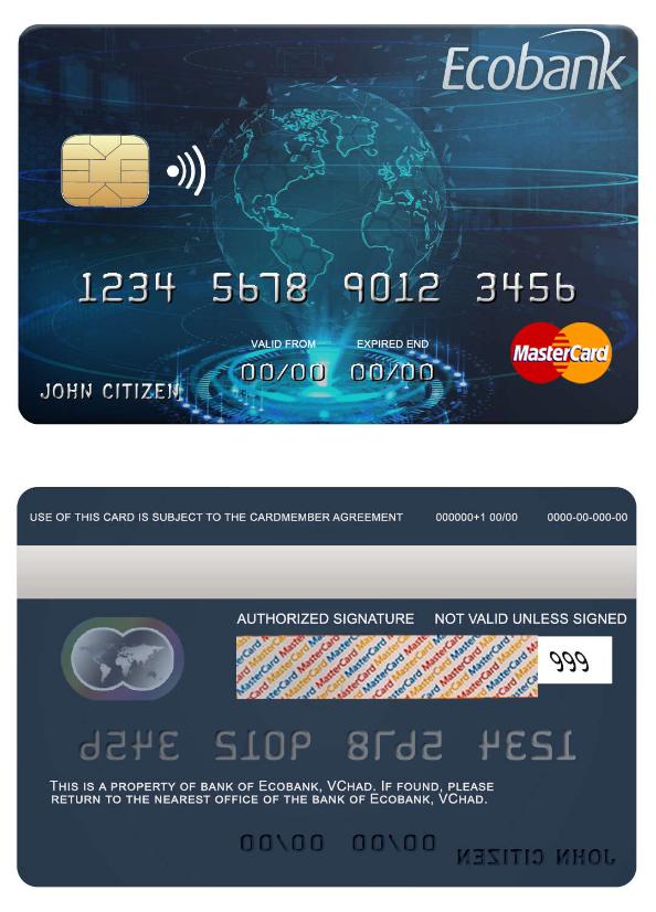 Chad Ecobank  bank mastercard